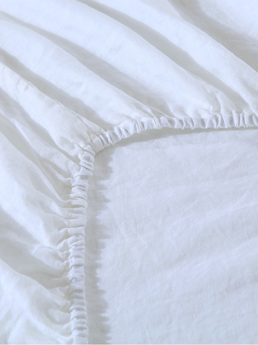 Brooklinen 100% Linen White Fitted Sheet California King Portugal